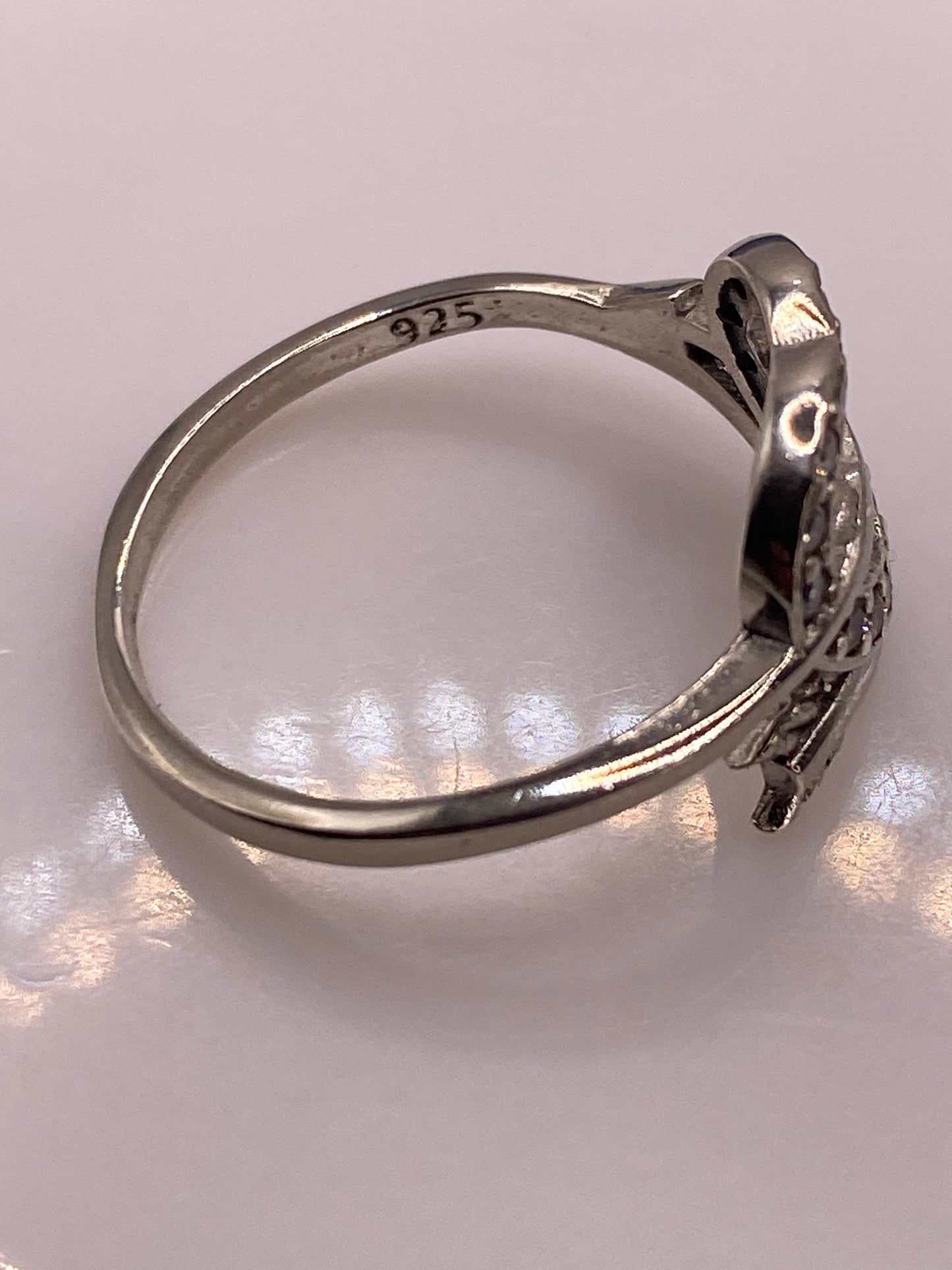 Anillo de Plata Solitario Circonia Blanca — Brillo Diamantado — foto 5