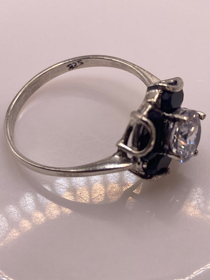 Anillo de Plata Solitario con Circonia Multicolor — Brillo Cocktail — foto 5
