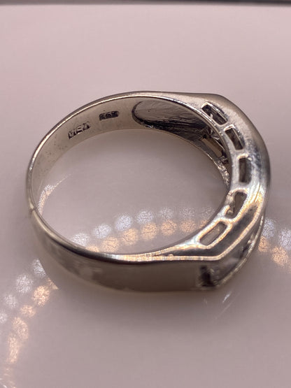 Anillo de Plata Solitario con Circonia Blanca — Diseño Moderno Minimalista — foto 5