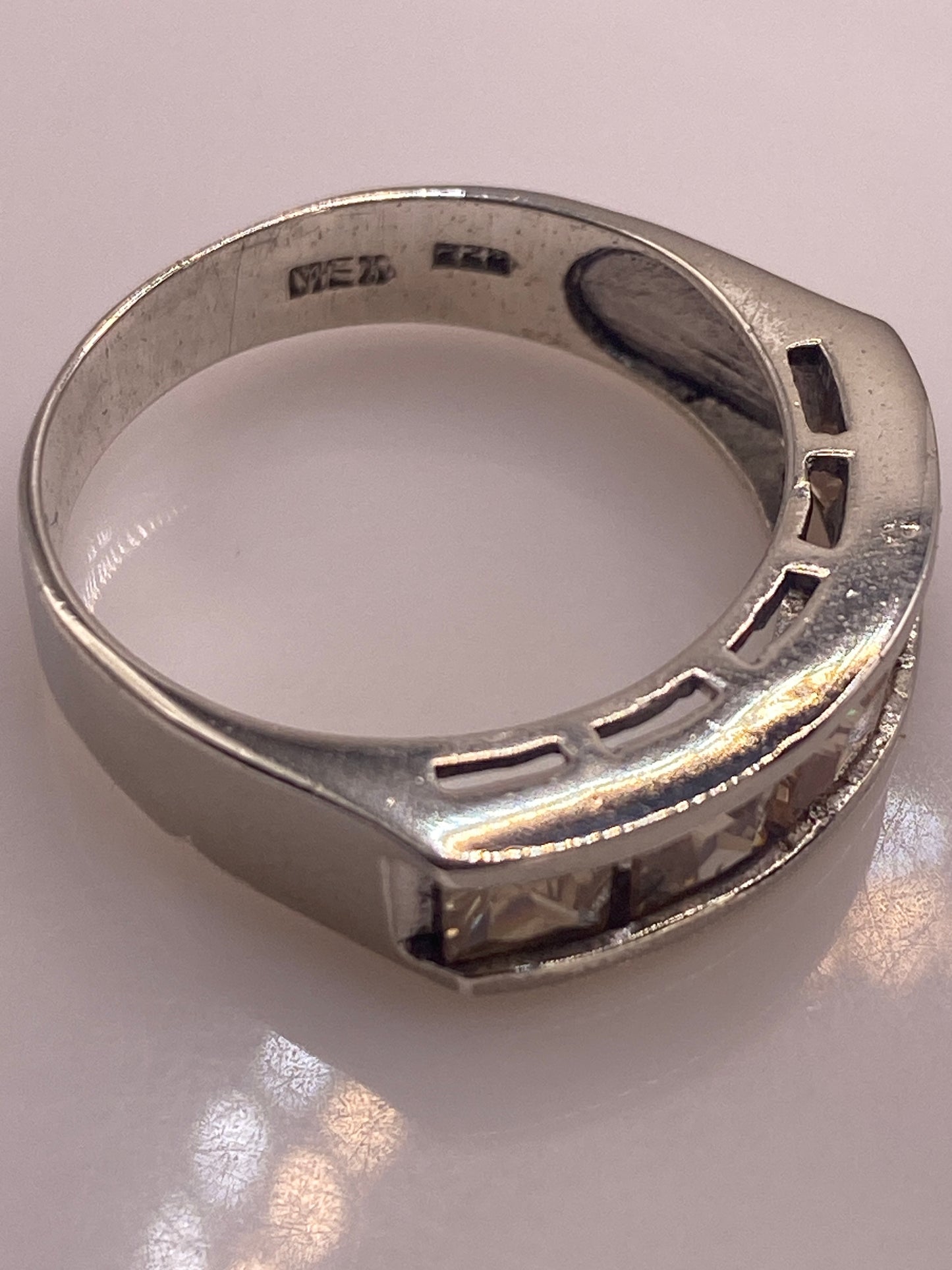 Anillo de Plata .925 con Circonia Café — Línea Clásica — foto 6