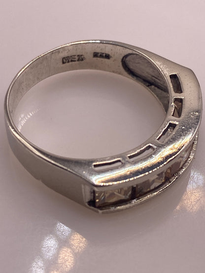 Anillo de Plata .925 con Circonia Café — Línea Clásica — foto 6