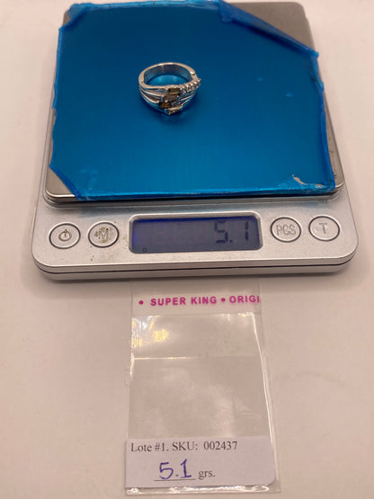 Anillo de Plata Multicristal Multicolor — Coctel Geométrico — foto 5