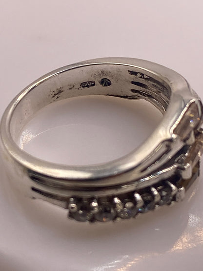 Anillo de Plata Multicristal Multicolor — Coctel Geométrico — foto 6