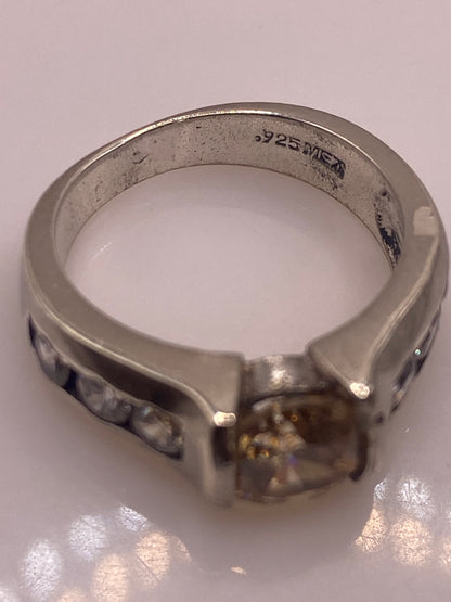 Anillo de Plata Coctel Multicolor con Circonias — Solitario Brillante — foto 5
