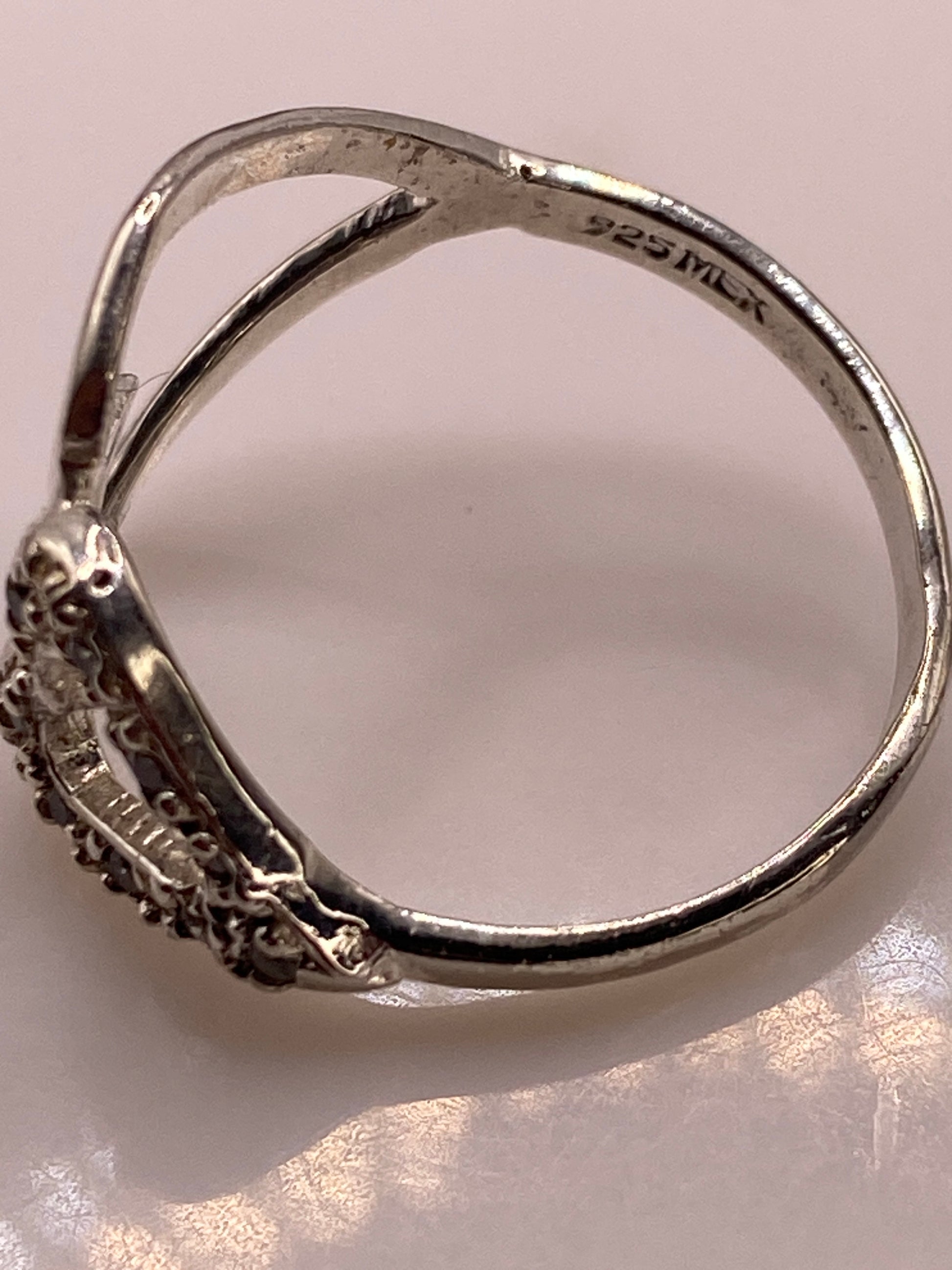 Anillo de Plata Solitario con Circonia Blanca — Brillo Diamante — foto 5