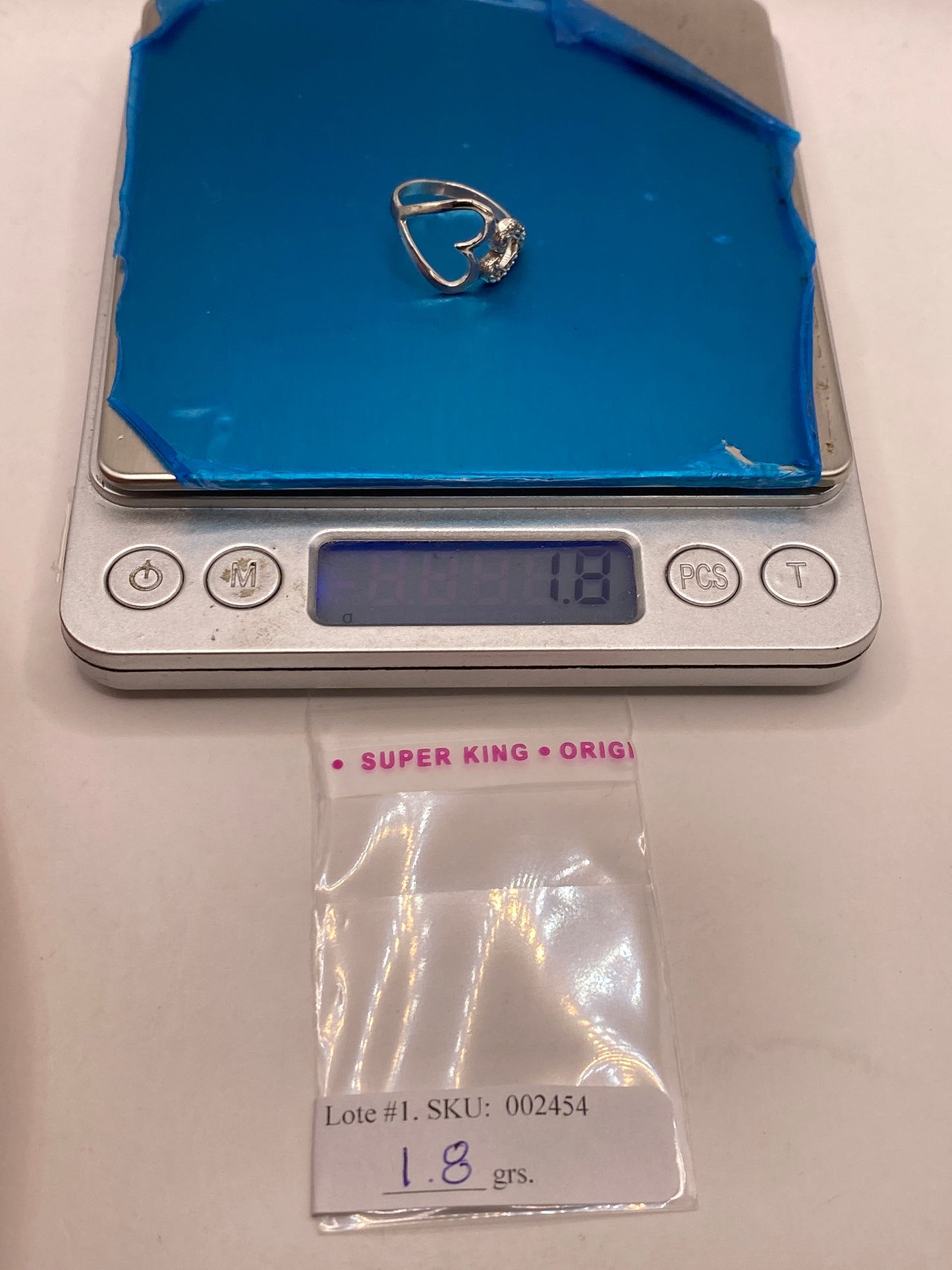 Anillo de Plata Solitario con Circonia Blanca — Brillo Diamante — foto 6
