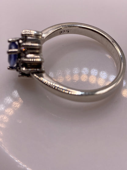 Anillo de Plata Solitario con Circonia Azul — Elegancia Clásica — foto 5