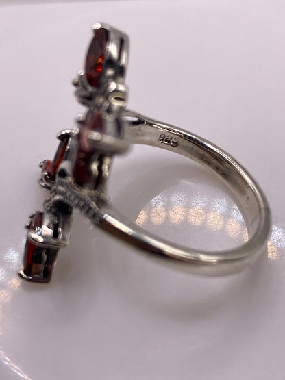 Anillo de Plata Vintage Mariposa con Circonias Ámbar — foto 5