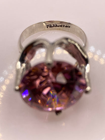 Anillo de Plata Circonia Rosa Talla Brillante — Solitario — foto 5