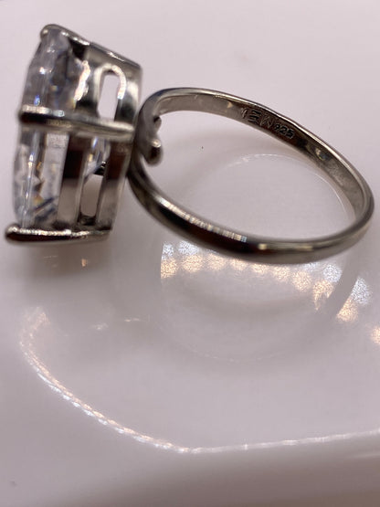Anillo de Plata Solitario Circonia Blanca Ajustable — foto 5