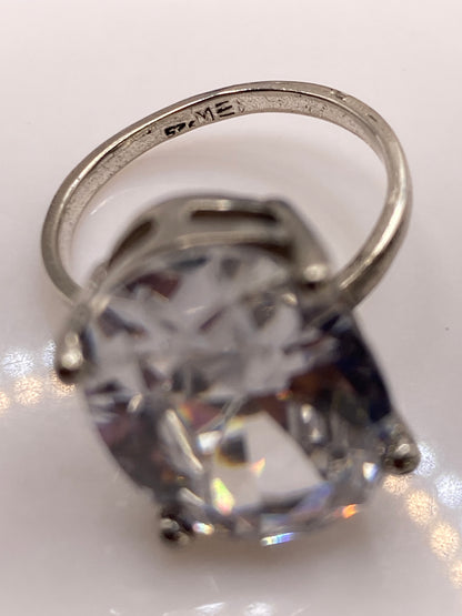 Anillo Solitario Circonia Blanca Ajustable — Plata .925 — foto 5