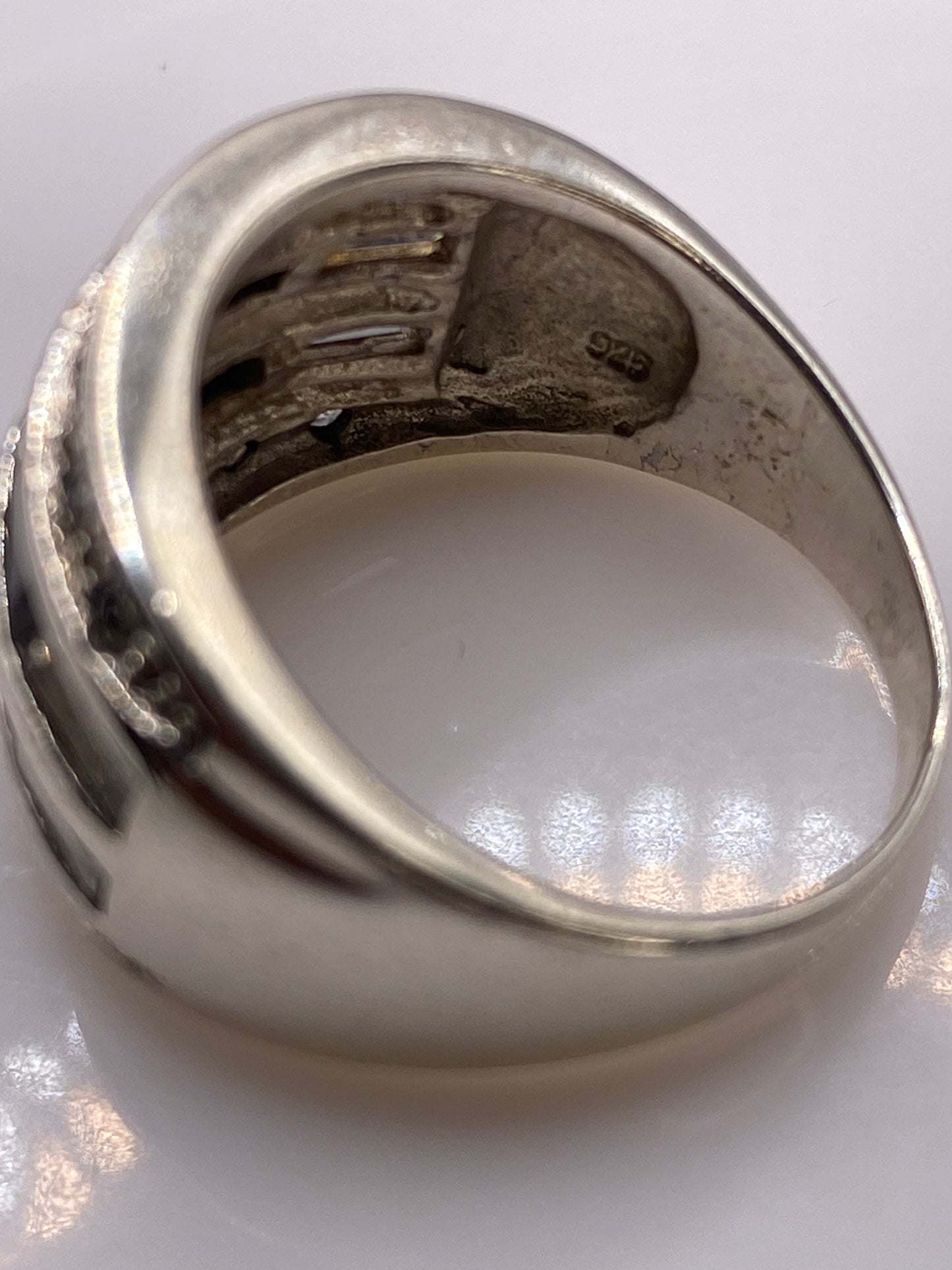 Anillo de Plata Multicapas Circonia Multicolor — Unisex — foto 5