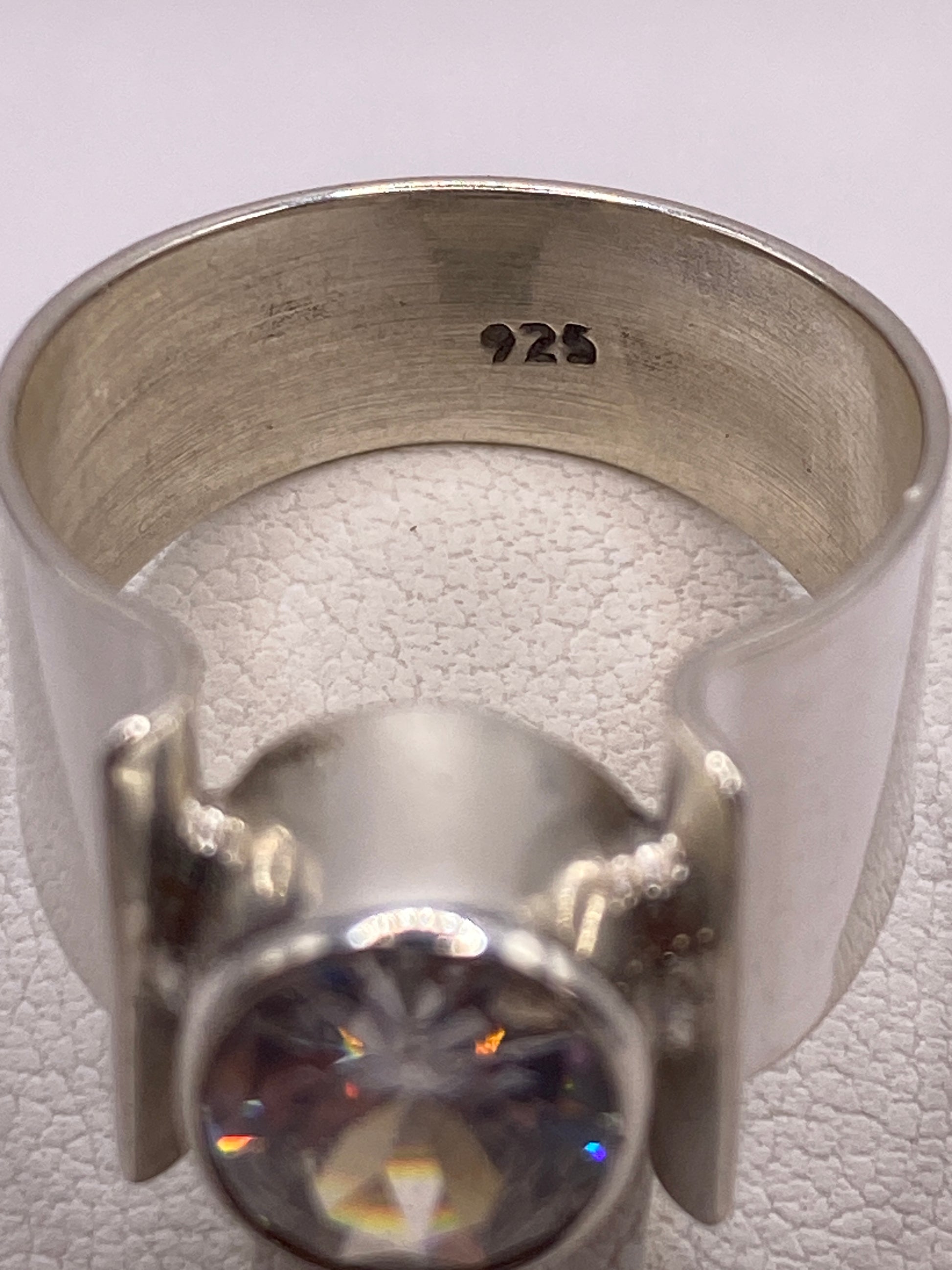 Sello 925 en la banda interior del anillo, certificado de plata auténtica Taxco