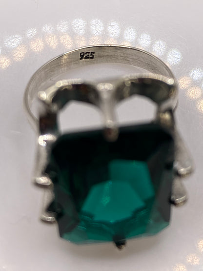 Anillo de Plata Solitario Circonia Verde Teal — Elegancia Pura — foto 5