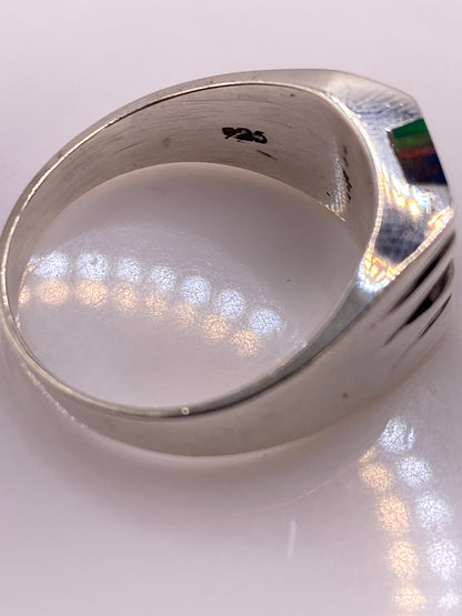Anillo Ópalo de Fuego Alas Plata .925 — Diseño Arquitectónico — foto 5