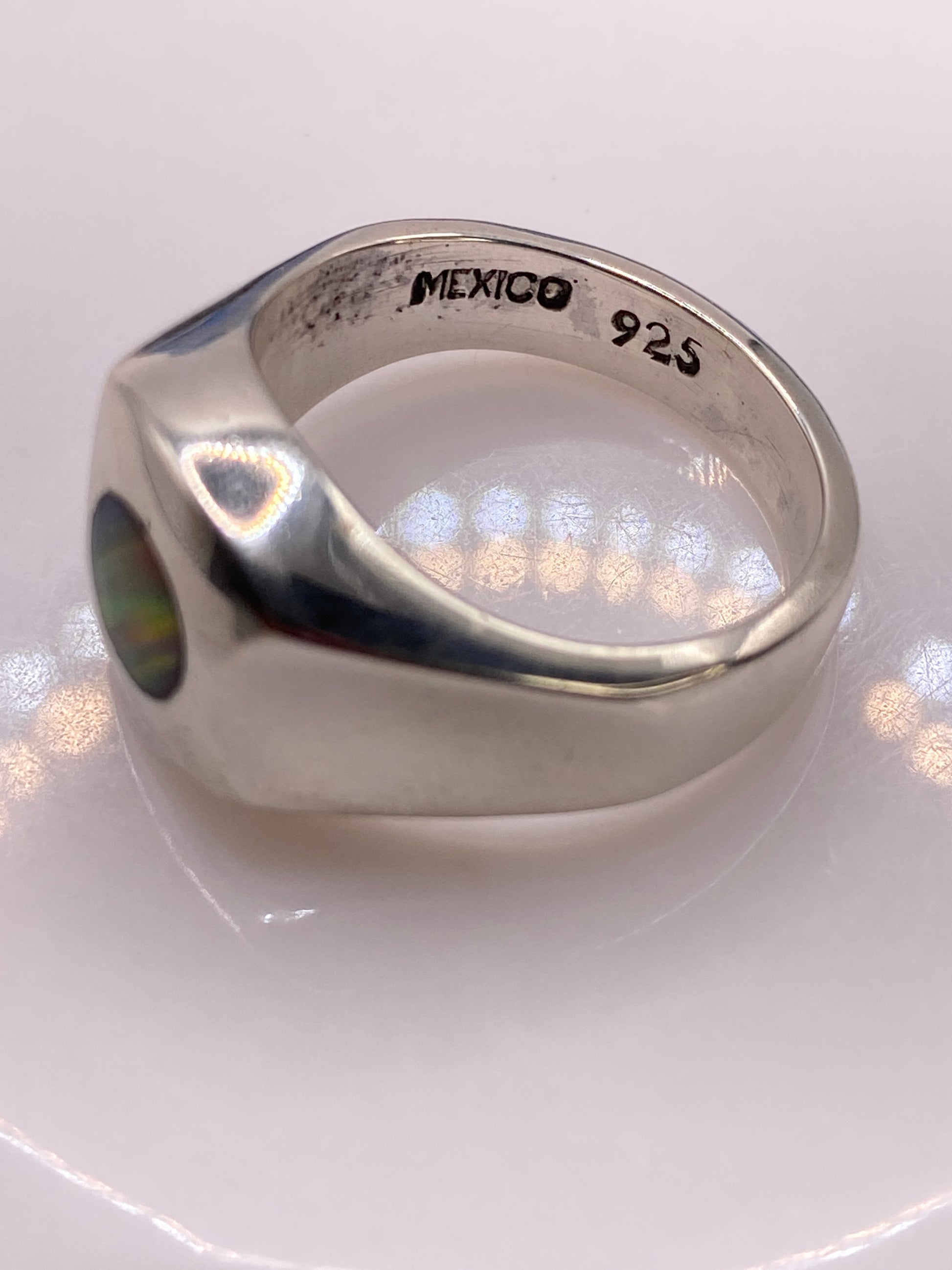 Anillo Plata .925 Ópalo de Fuego Multicolor — Unisex — foto 5