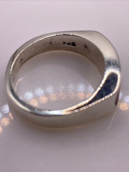 Anillo de Plata Ópalo de Fuego Multicolor — Unisex Moderno — foto 5