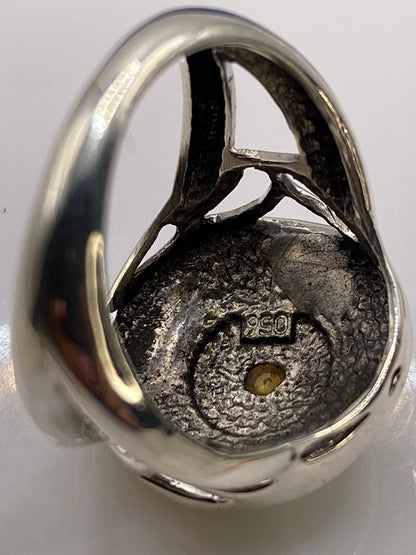 Anillo de Plata .950 con Ópalo de Fuego Verde Limón — foto 5
