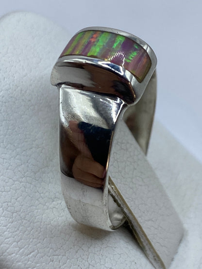 Anillo solitario moderno en plata de Taxco con engaste a mano