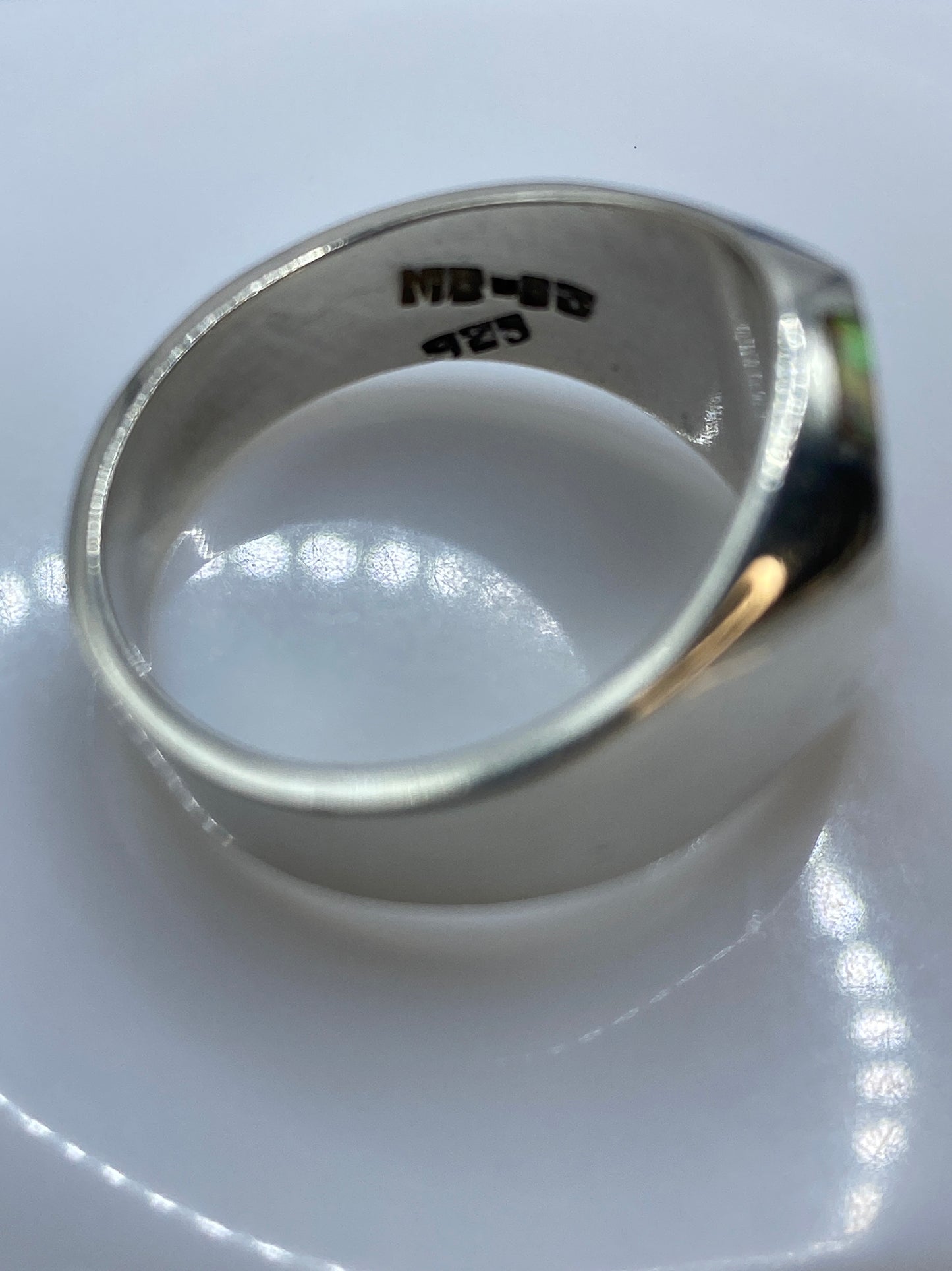 Anillo Plata Ópalo de Fuego Multicolor — Unisex Taxco — foto 5