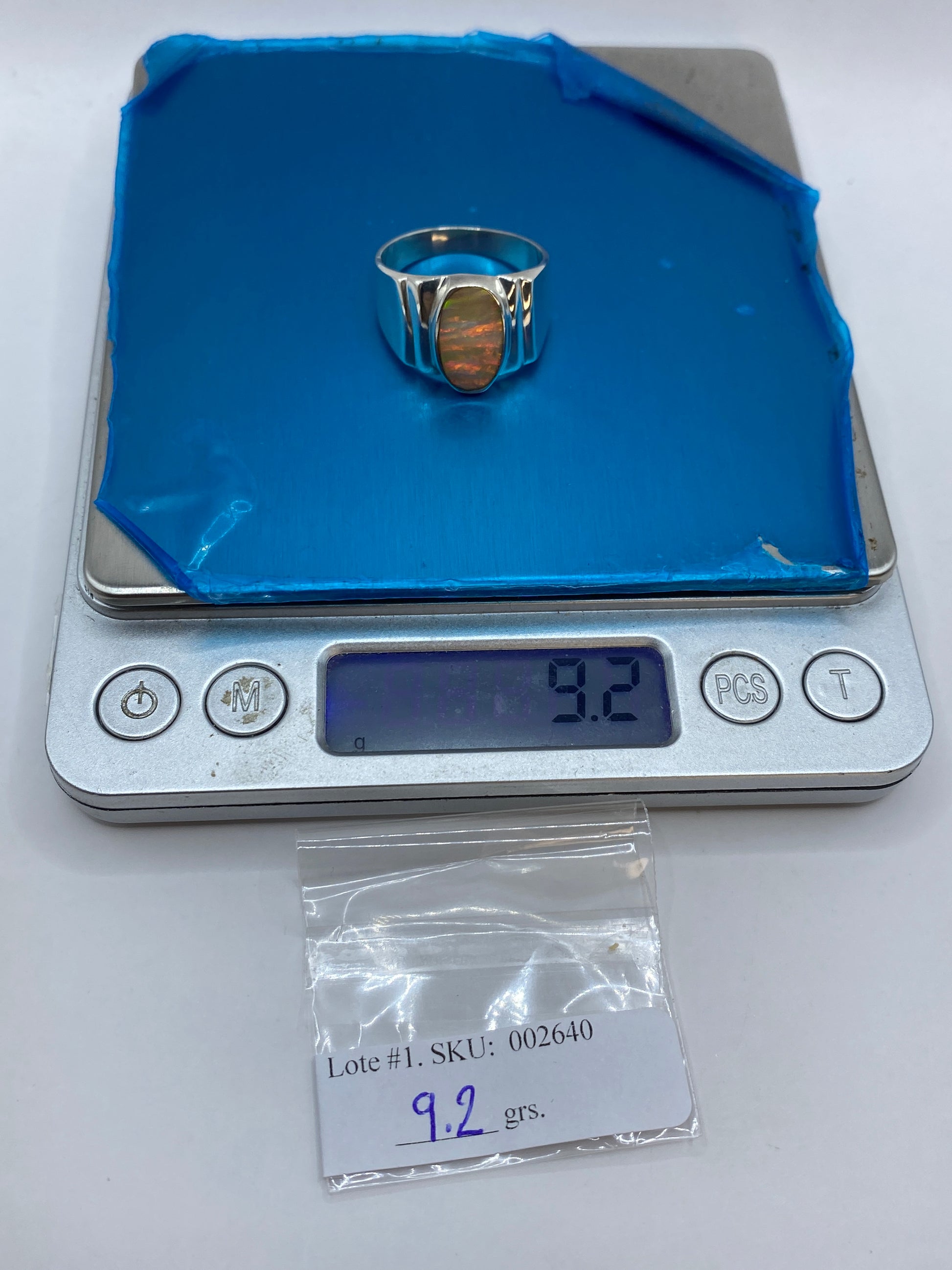 Anillo de Plata Ópalo de Fuego — Presencia Masculina Taxco — foto 6