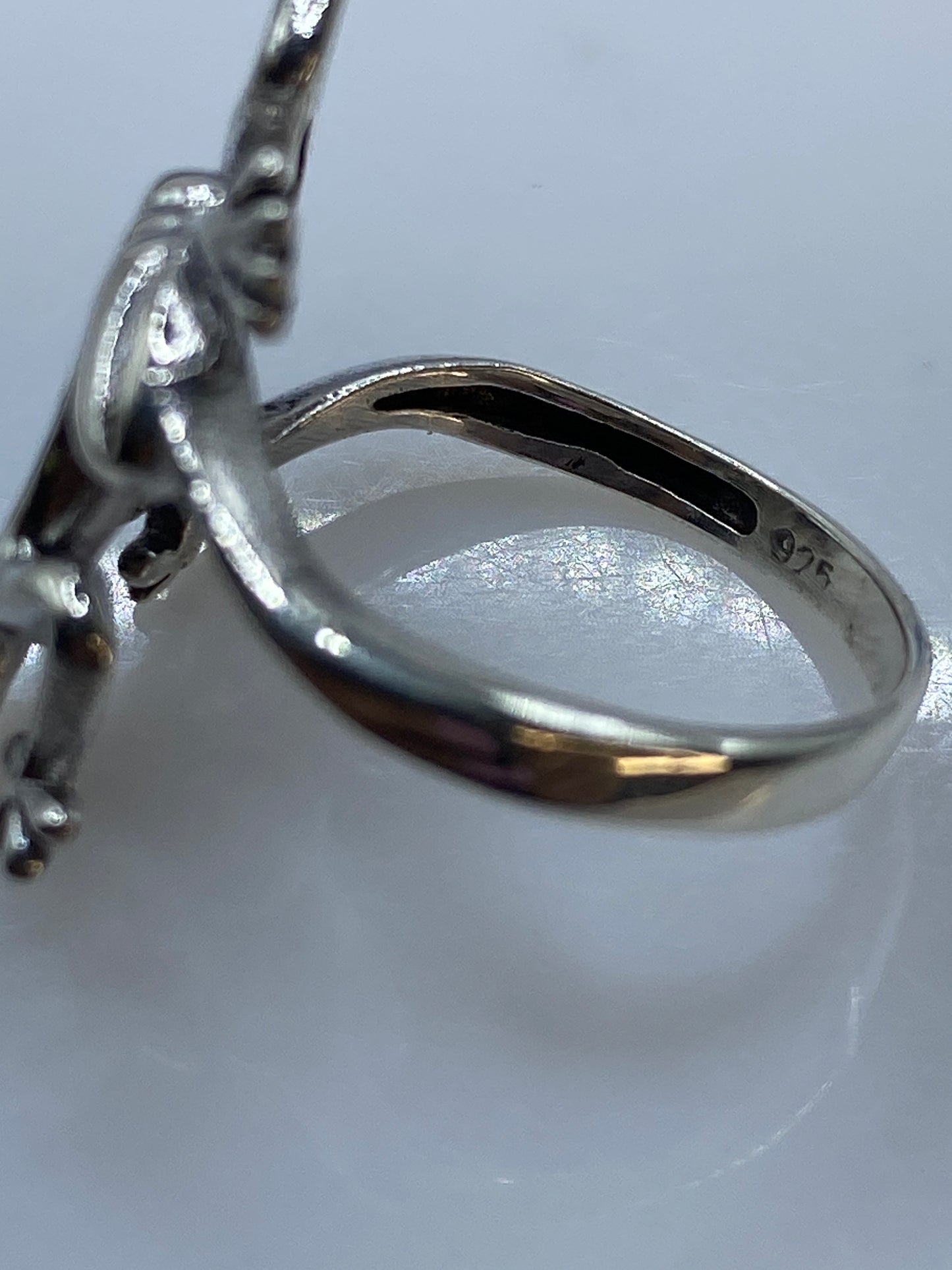 Anillo de Plata Ópalo Fuego Verde Limón — Diseño Étnico — foto 5