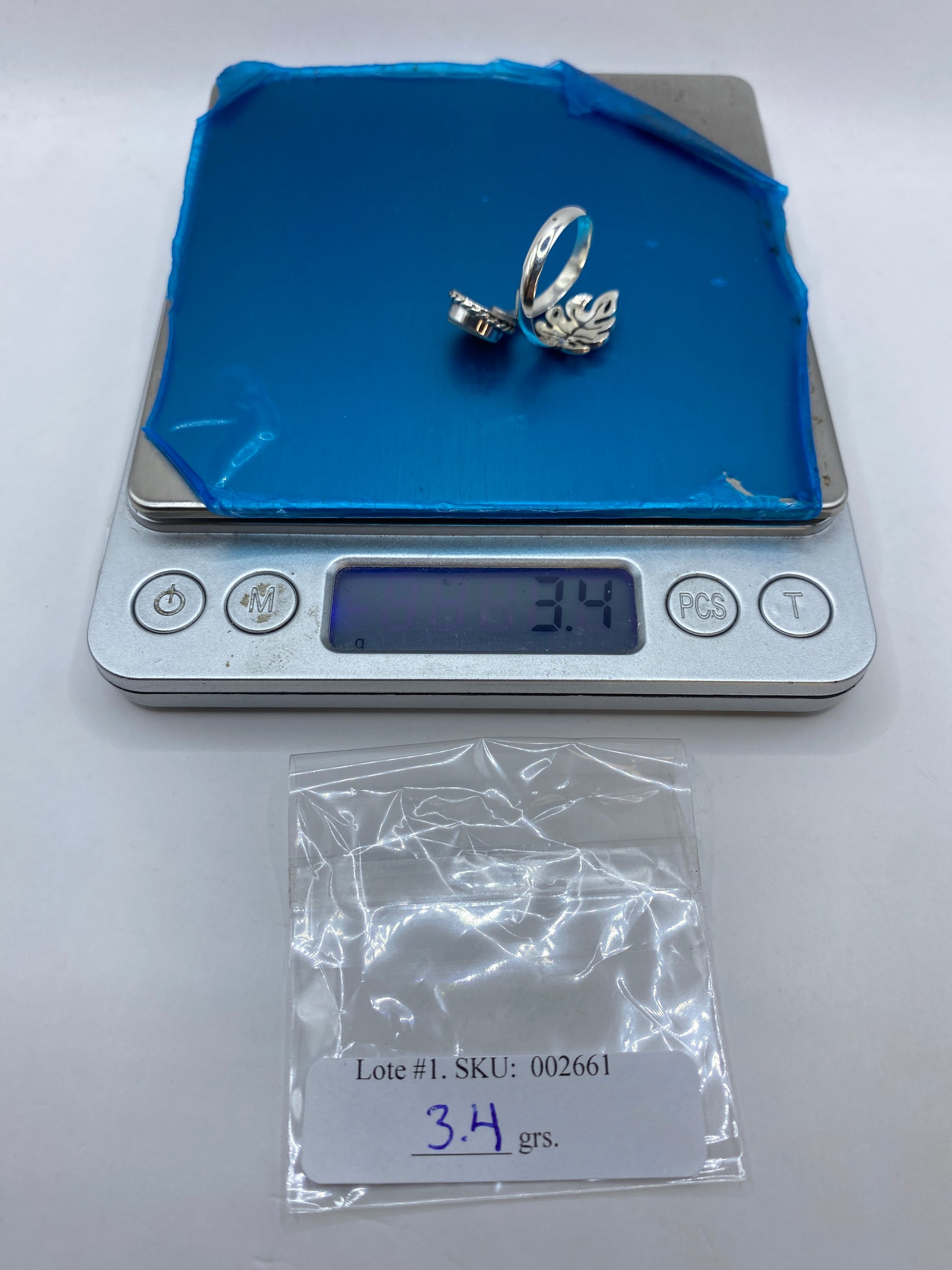 Anillo de Plata Ópalo de Fuego Ajustable — Vintage Boho — foto 6