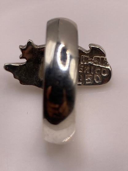 Anillo Plata .950 Ópalo de Fuego Azul — Diseño Étnico — foto 5