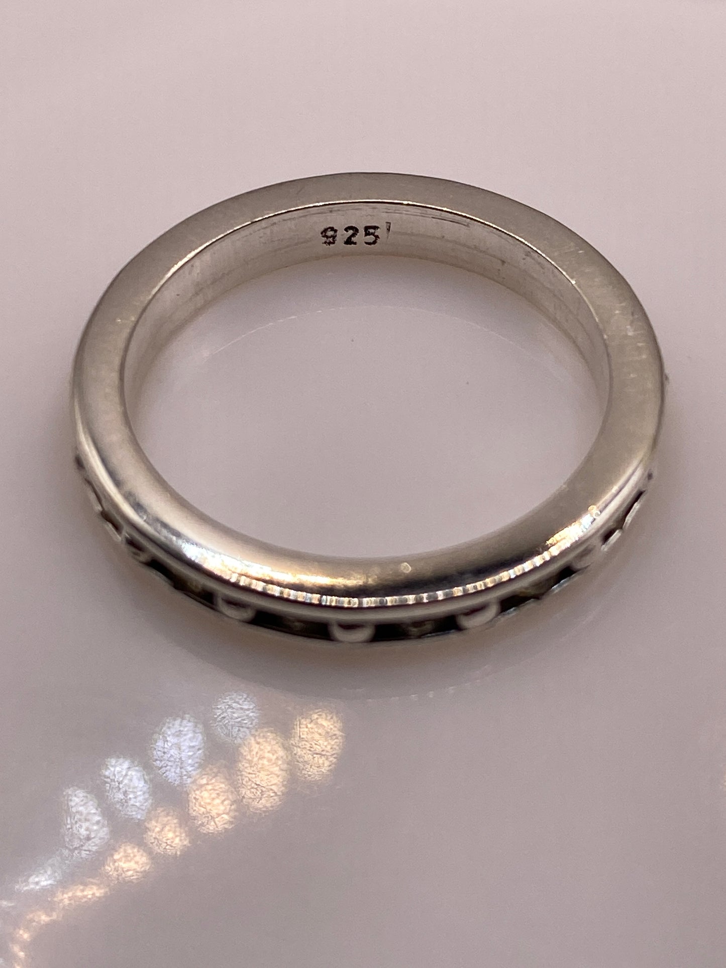 Anillo de Plata Banda Circonia Amarilla — Minimalista — foto 5