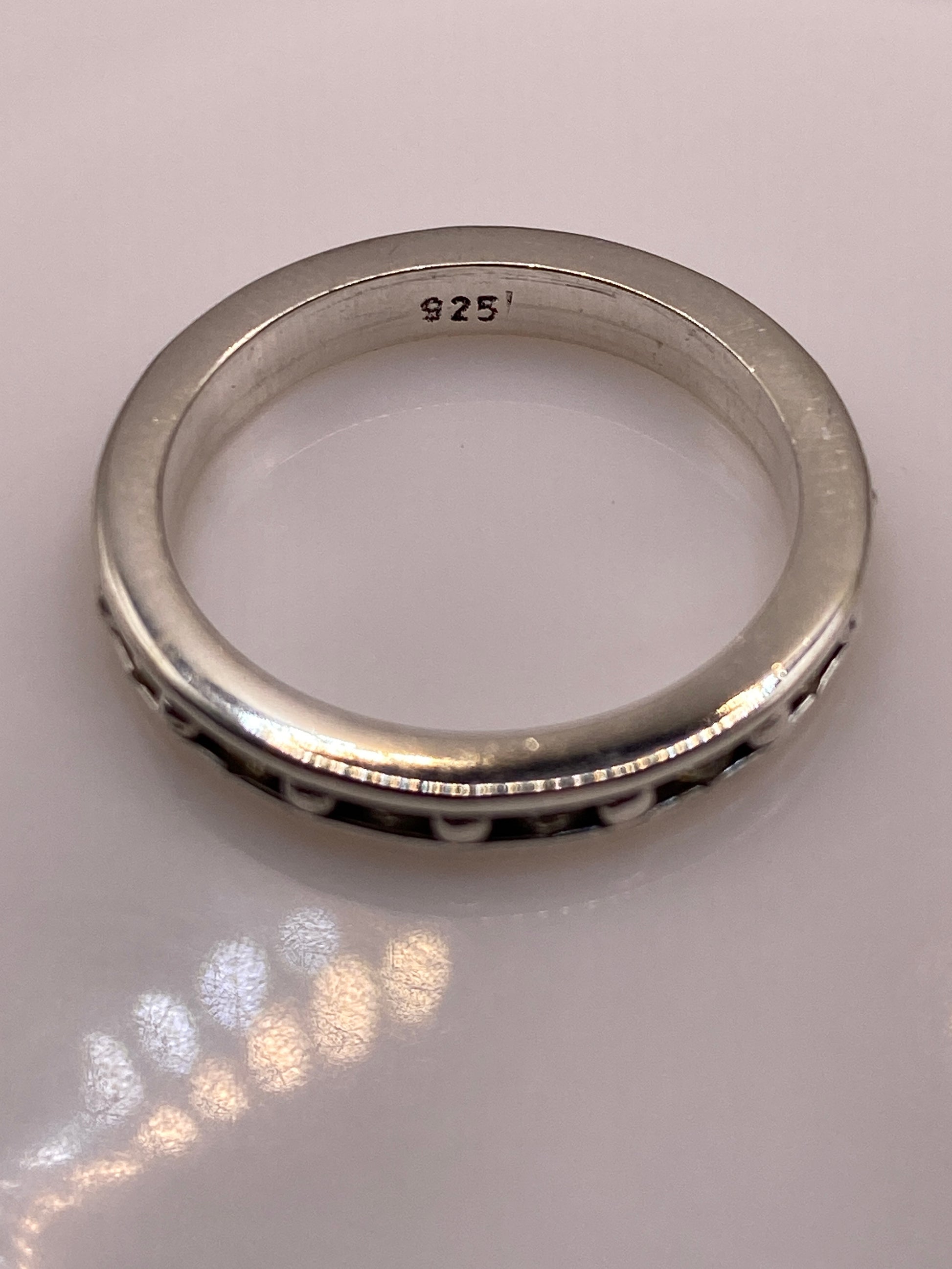 Anillo de Plata Banda Circonia Amarilla — Minimalista — foto 5