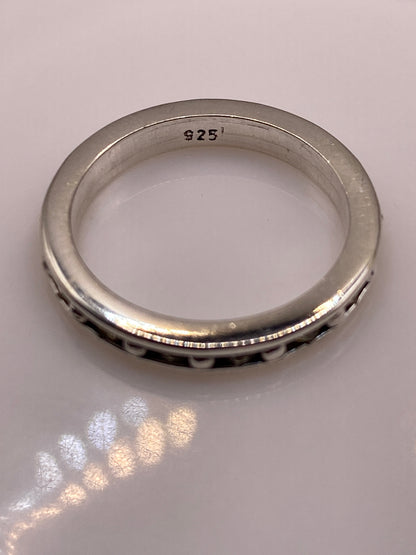 Anillo de Plata Banda Circonia Amarilla — Minimalista — foto 5