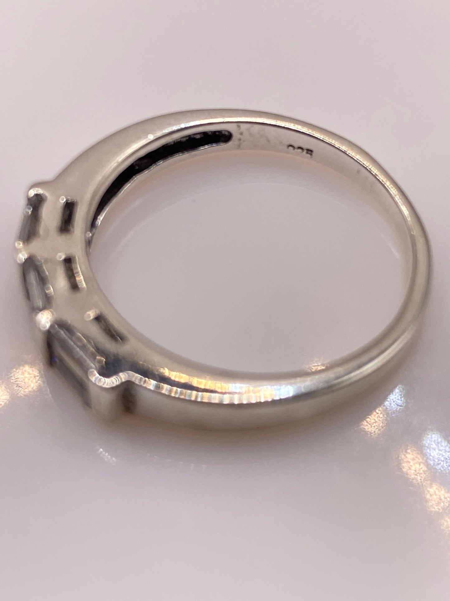Anillo de Plata .925 Circonia Blanca — Minimalista — foto 5