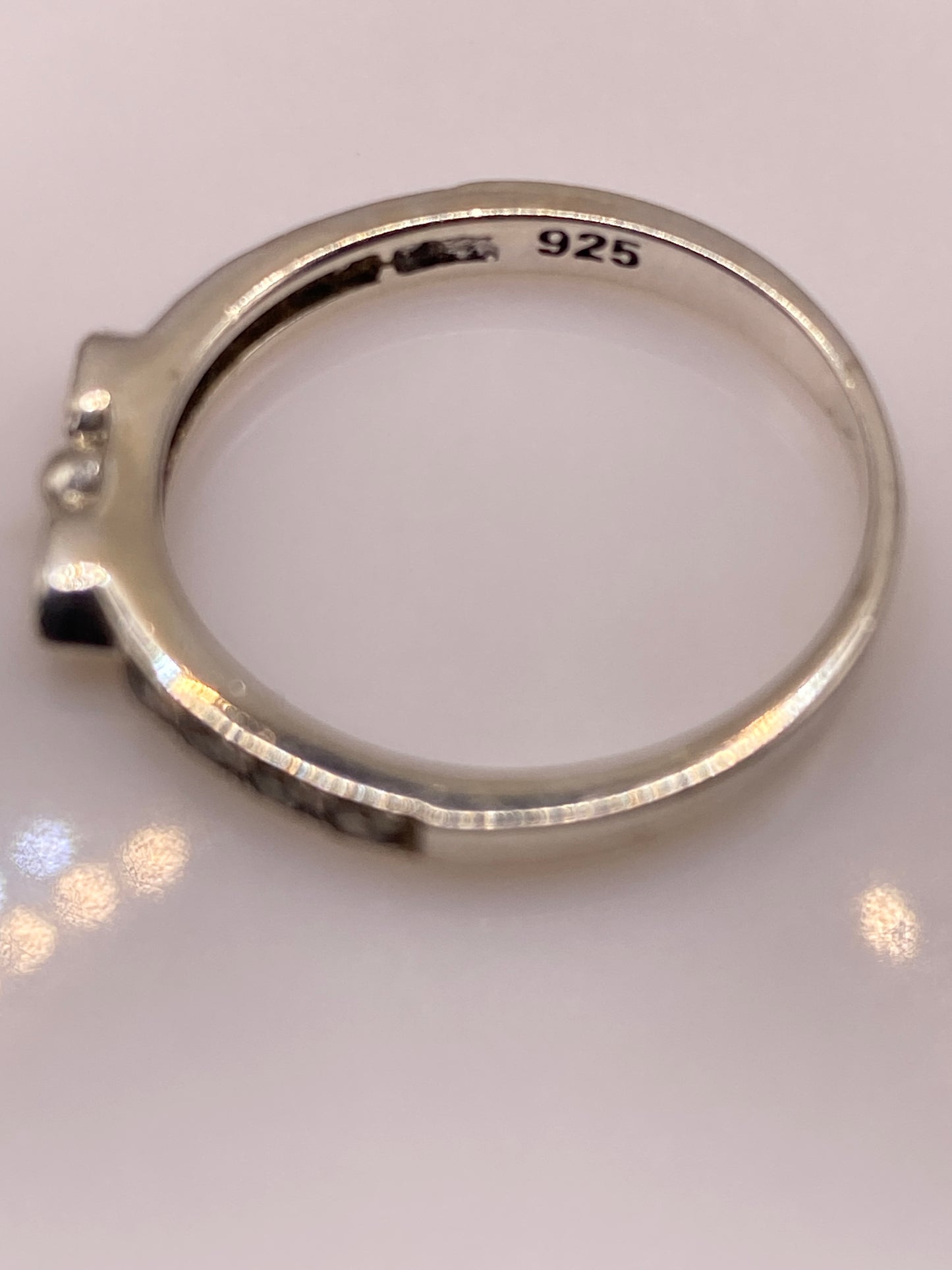 Anillo de Plata Circonia Blanca — Solitario Minimalista — foto 5