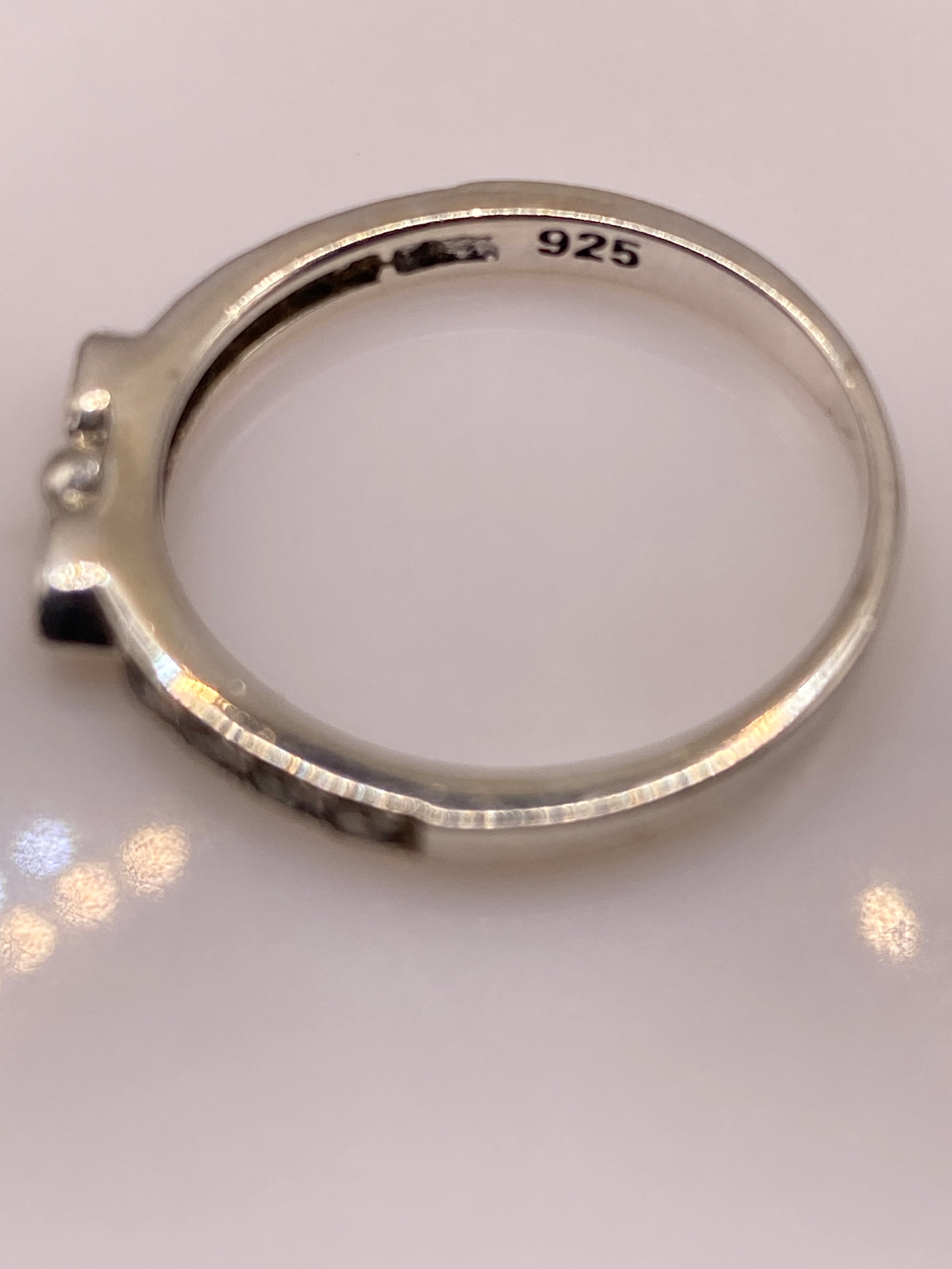 Anillo de Plata Circonia Blanca — Solitario Minimalista — foto 5