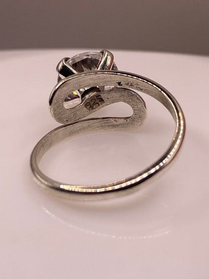 Anillo Plata Solitario Circonia Blanca — Envolvente — foto 5