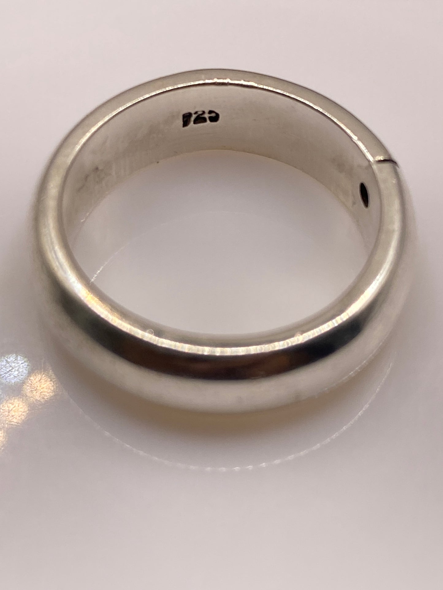 Anillo de Plata Solitario Banda Pulida — Taxco .925 — foto 5