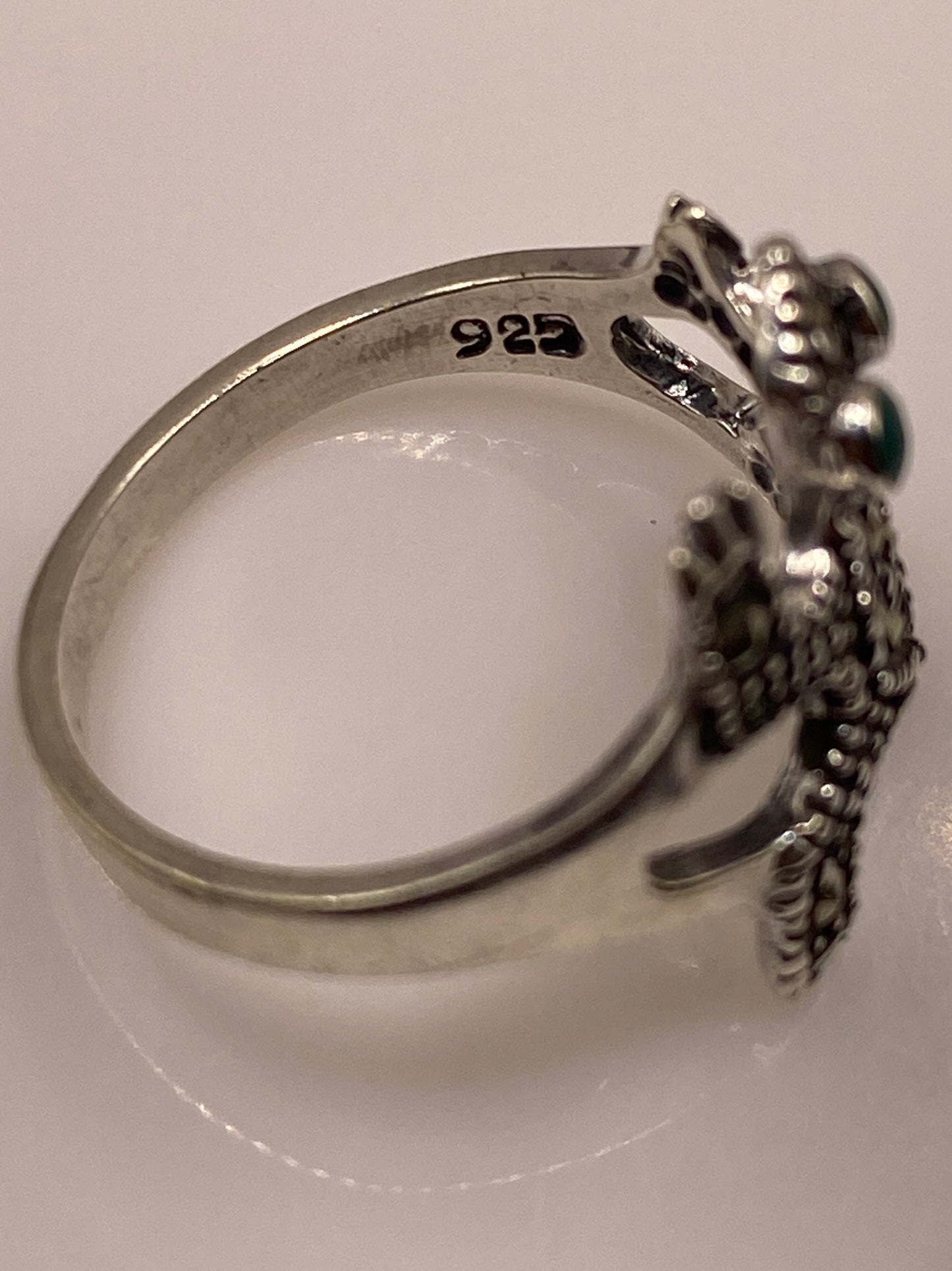 Anillo Águila Plata .925 con Malaquita Verde — foto 5
