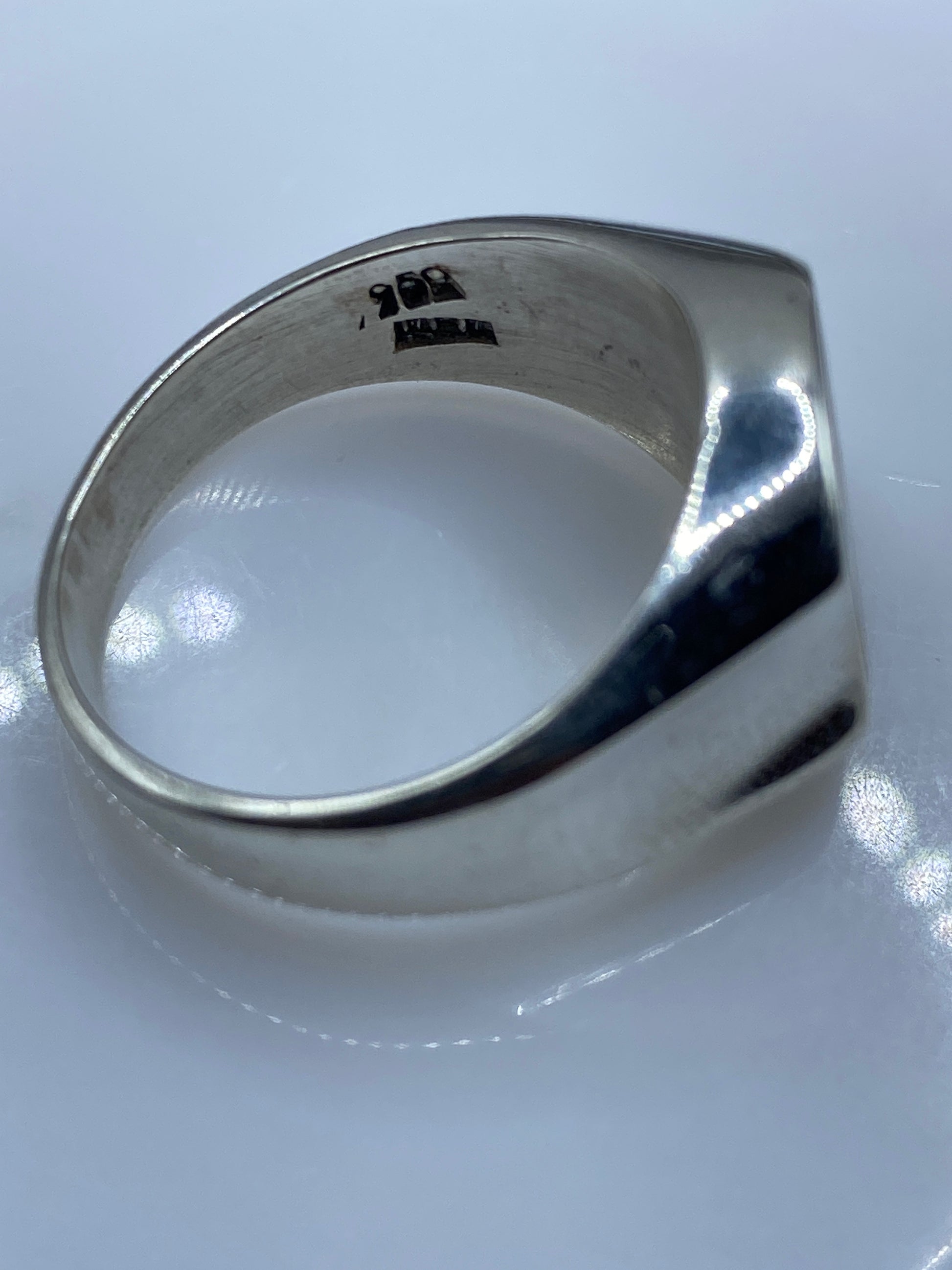 Anillo de Plata .950 Ópalo de Fuego Multicolor — Hombre — foto 5