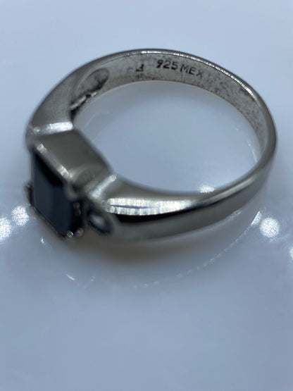 Anillo de Plata con Circonia Negra — Solitario Minimalista — foto 5