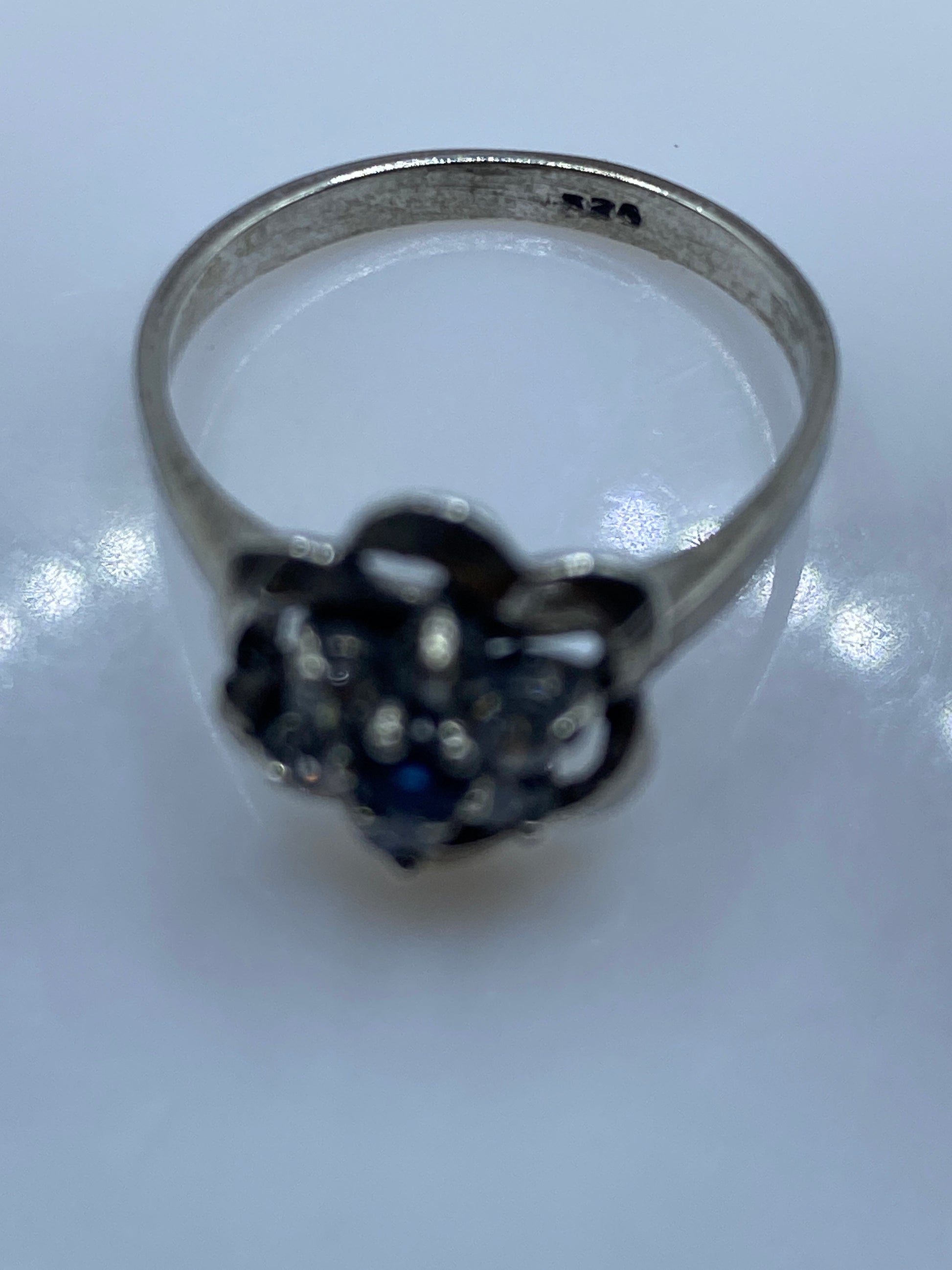 Anillo Solitario Plata Circonia Blanca — Clásico Taxco — foto 5