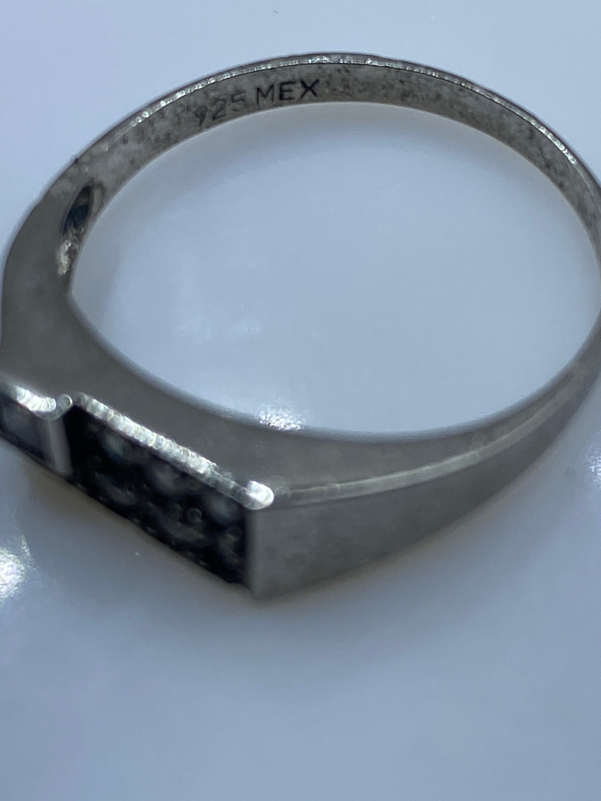 Anillo de Plata Circonia Blanca Minimalista — Talla 8 — foto 5