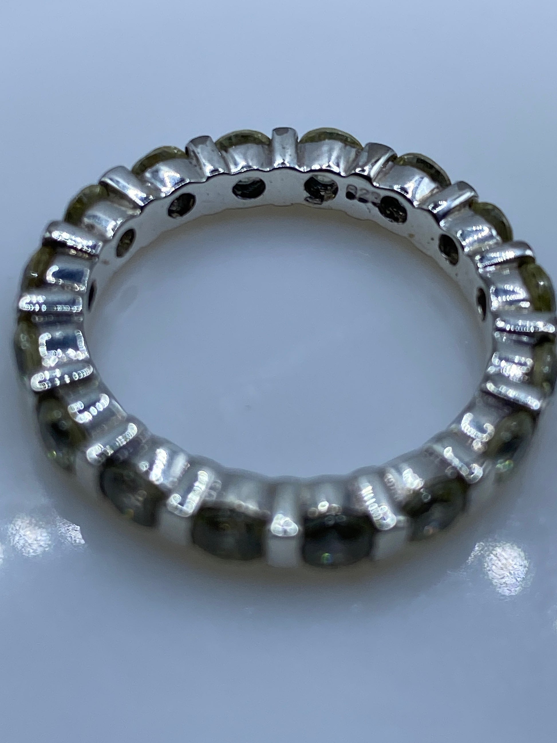 Anillo de Plata Solitario Circonia Amarilla — Elegancia Pura — foto 5