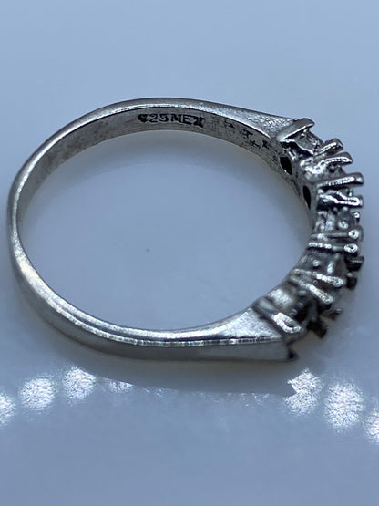 Anillo de Plata con Circonias Multicolor — Delicado Solitario — foto 5