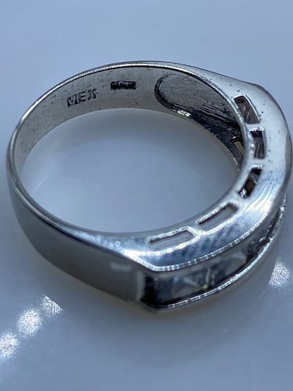 Anillo de Plata con Circonia Blanca — Diseño Minimalista Taxco — foto 5