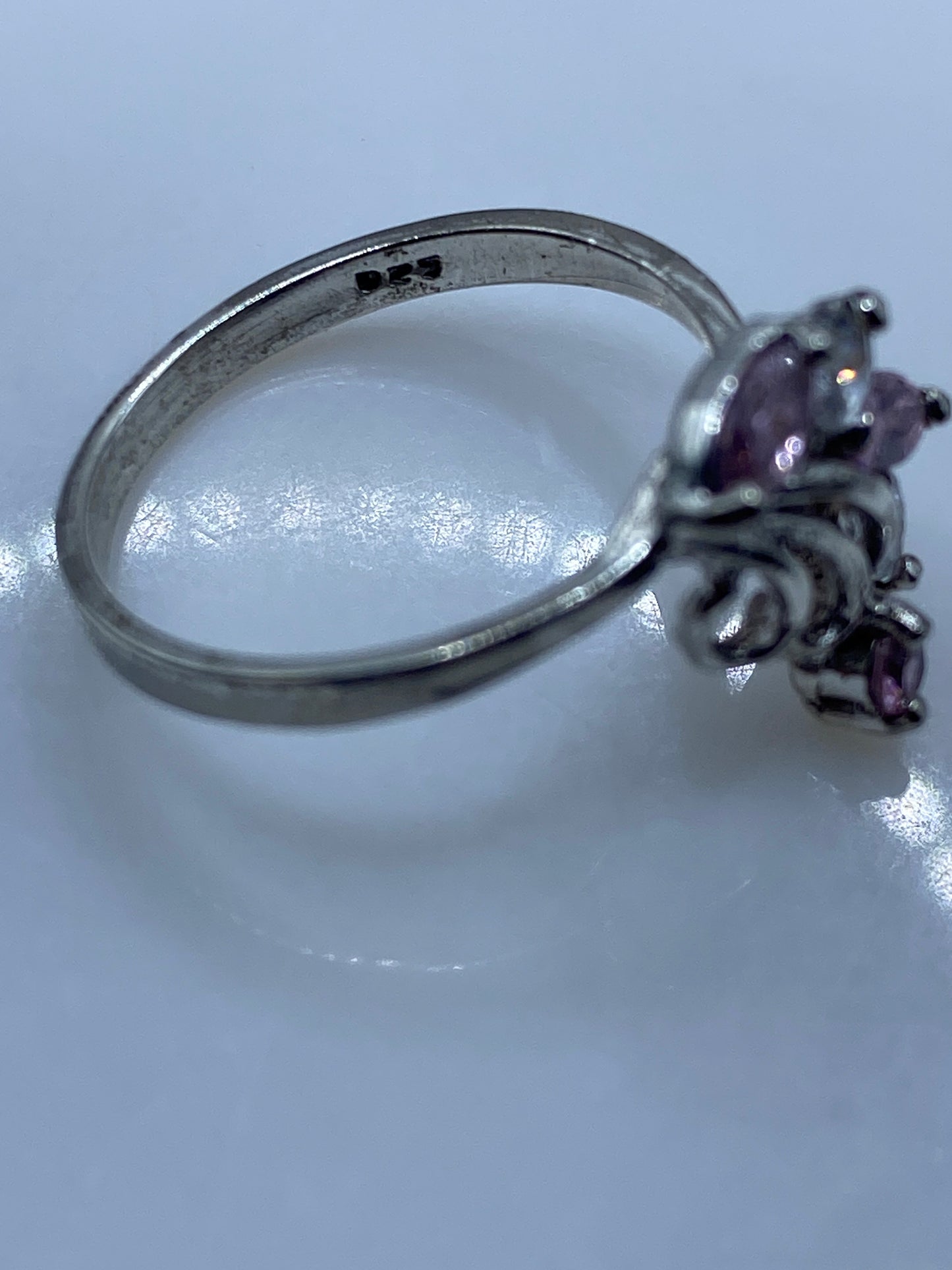 Anillo de Plata Circonia Rosa — Delicado Taxco — foto 5