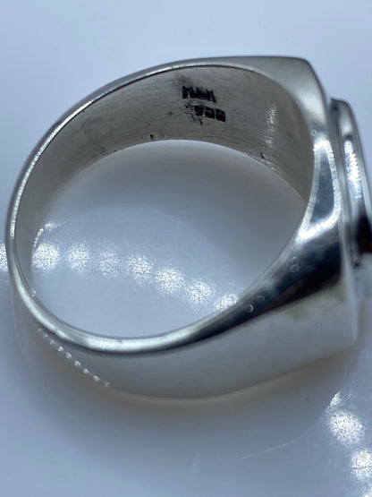 Anillo de Plata .950 con Opalo de Fuego Verde — Solitario — foto 5
