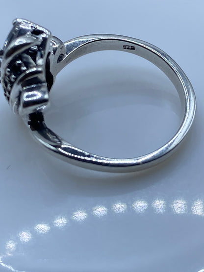 Anillo Plata Circonia Blanca Contemporáneo — Talla 9 — foto 5