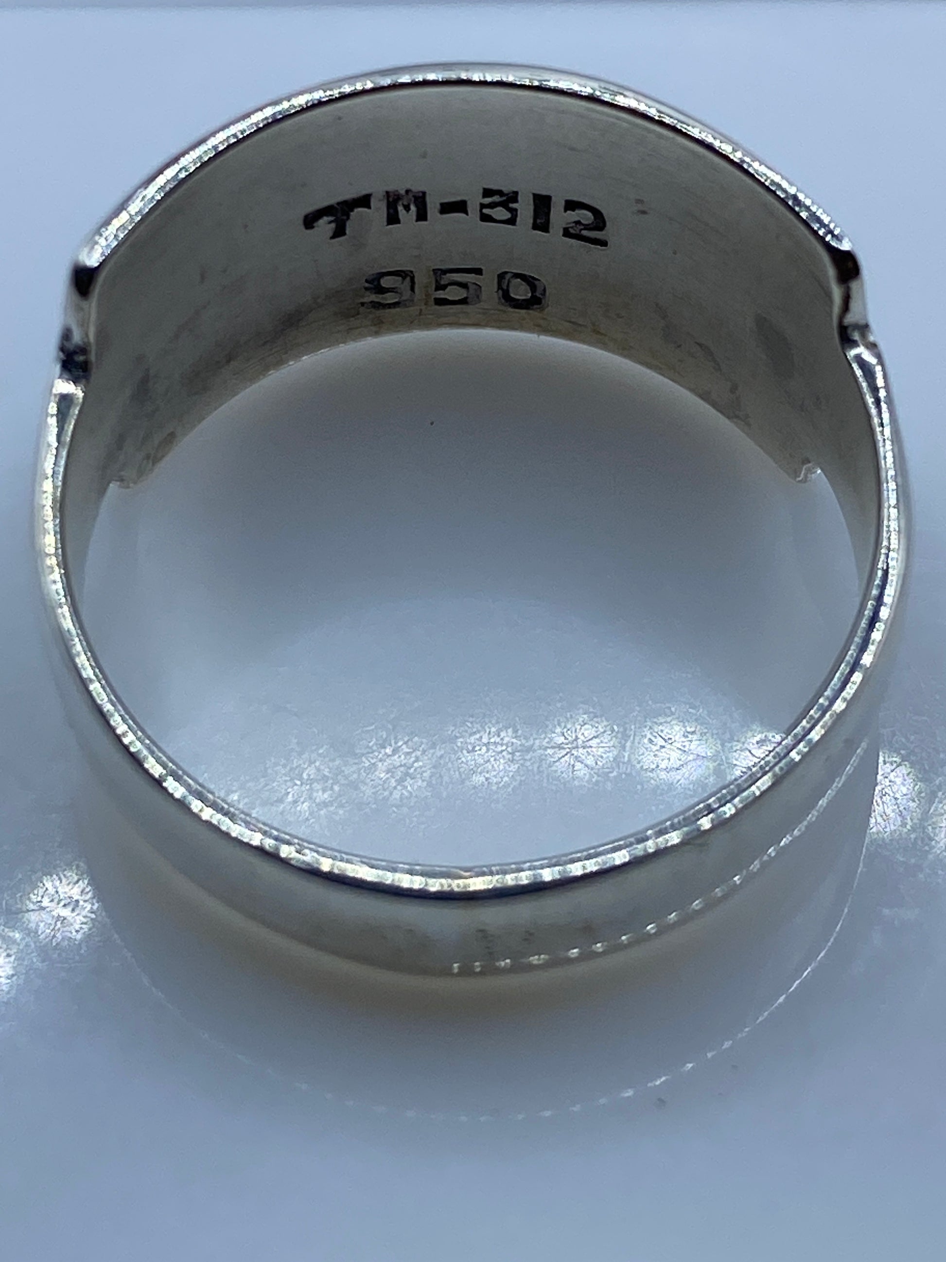 Anillo de Plata Ópalo de Fuego Multicolor — Geométrico Asimétrico — foto 5