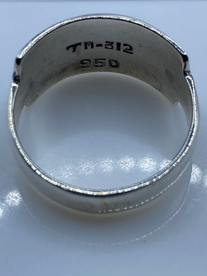 Anillo de Plata Ópalo de Fuego Multicolor — Geométrico Asimétrico — foto 5