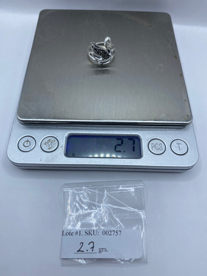 Anillo de Plata Cisne con Incrustaciones — Diseño Escultural — foto 6